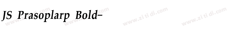 JS Prasoplarp Bold字体转换 JS Prasoplarp Bold字体转换